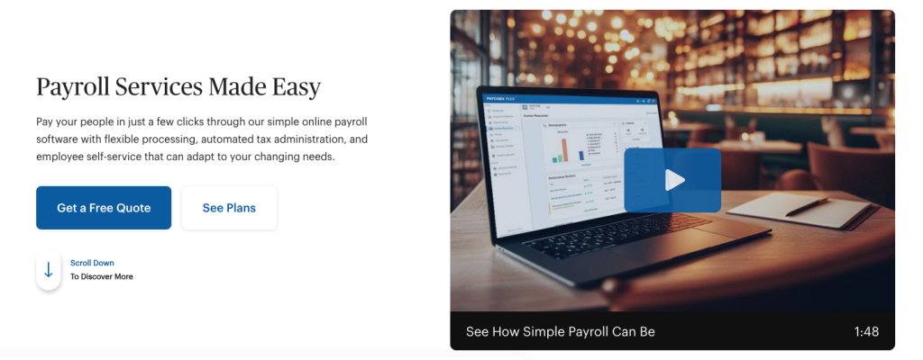 Paychex Flex hr & pay roll software