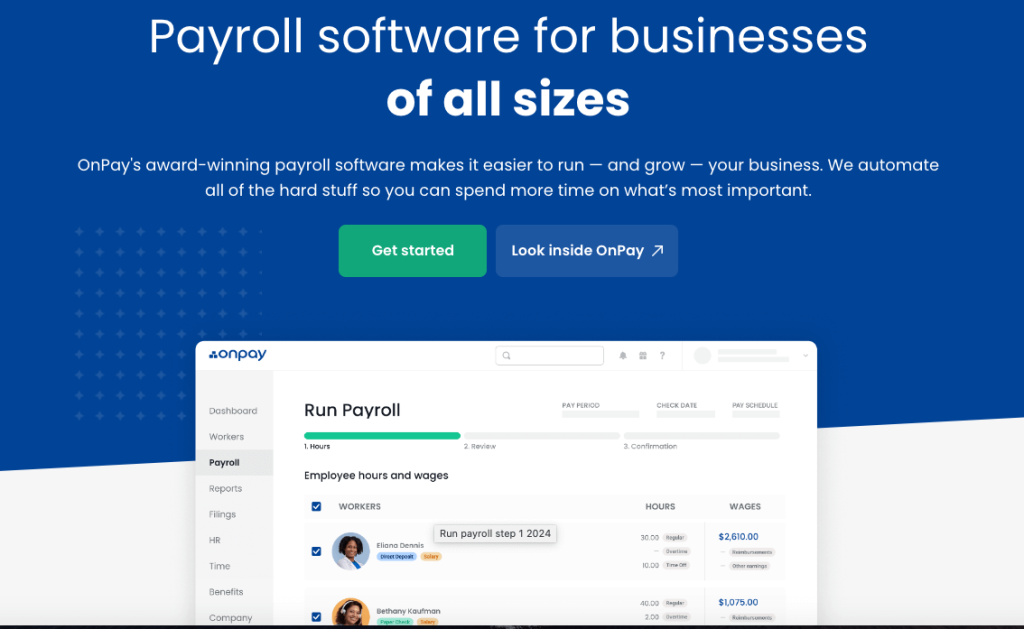 OnPay Hr & payroll software